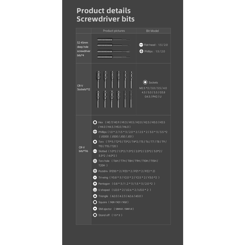 JAKEMY JM-8183 146 in 1 Precision Screwdriver Multi-Function