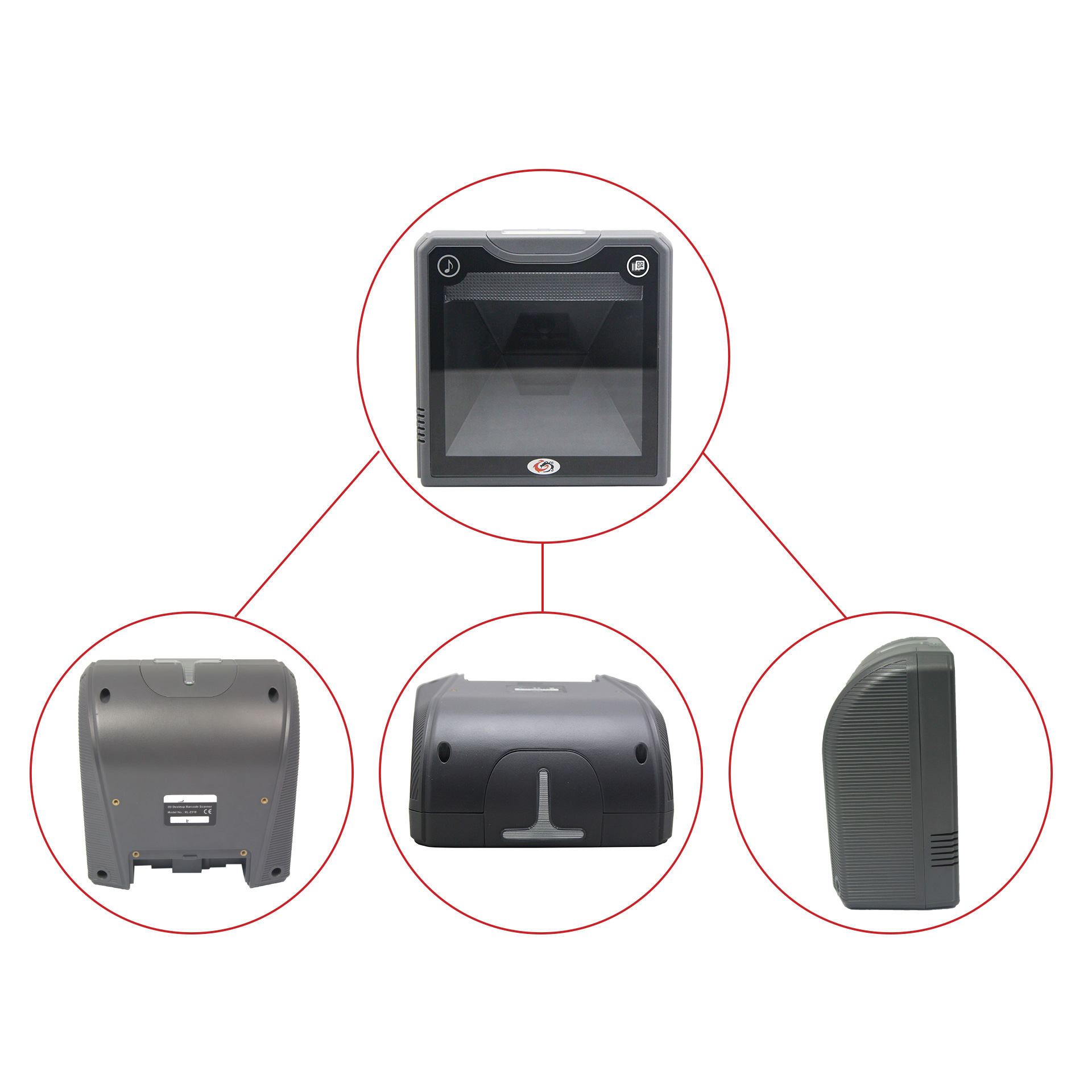 SUNLUX  XL-2310 2D Desktop Barcode Scanner