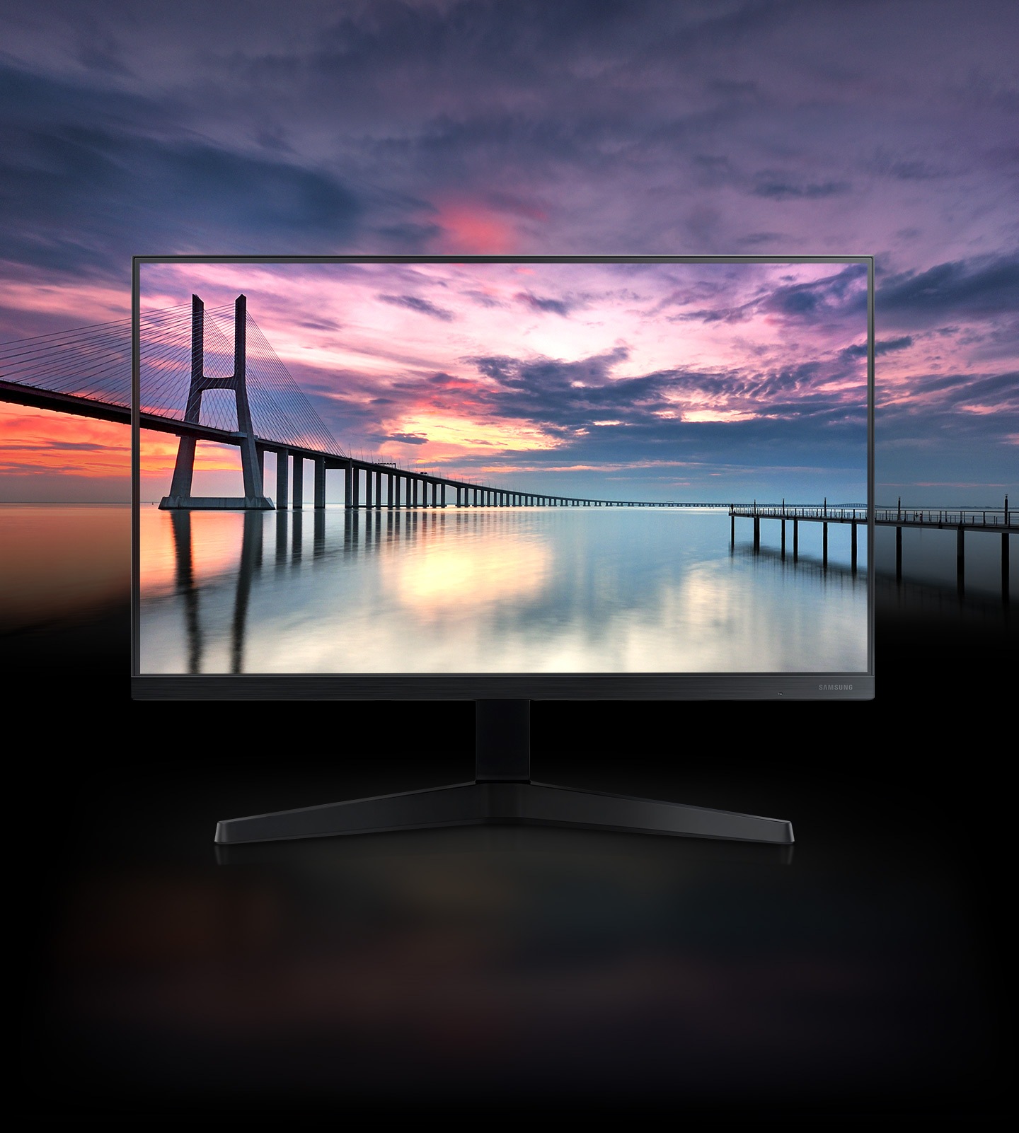 SAMSUNG T35F 24\" FHD IPS 75hz VGA & HDMI FreeSync Flat Monitor