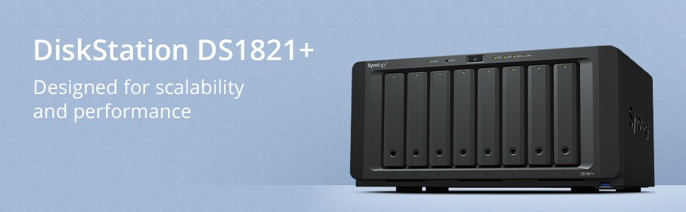 Synology 8 Bay DiskStation DS1821+ 8-Bay 4GB DDR4 NAS