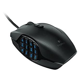 Logitech G600 MMO Wired USB Gaming Mouse (Black)