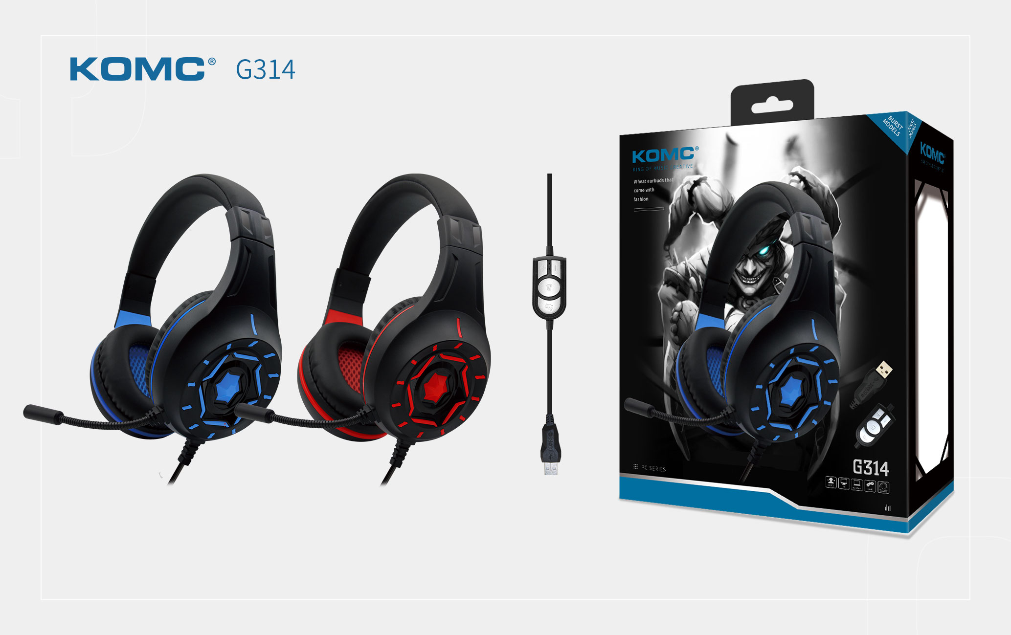 Komc USB Gaming headset [ G314 ]