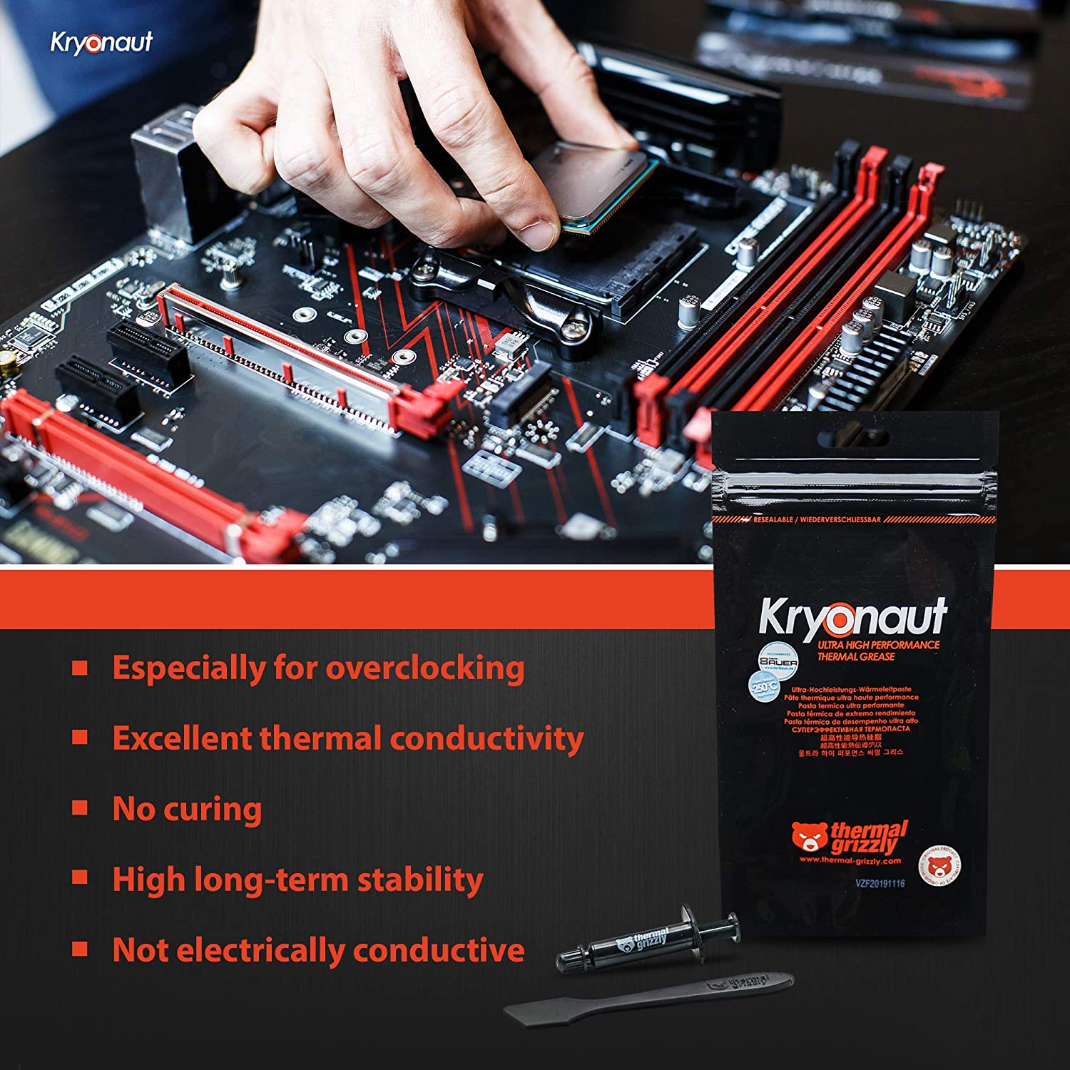 Thermal Grizzly Kryonaut Thermal Paste 1G