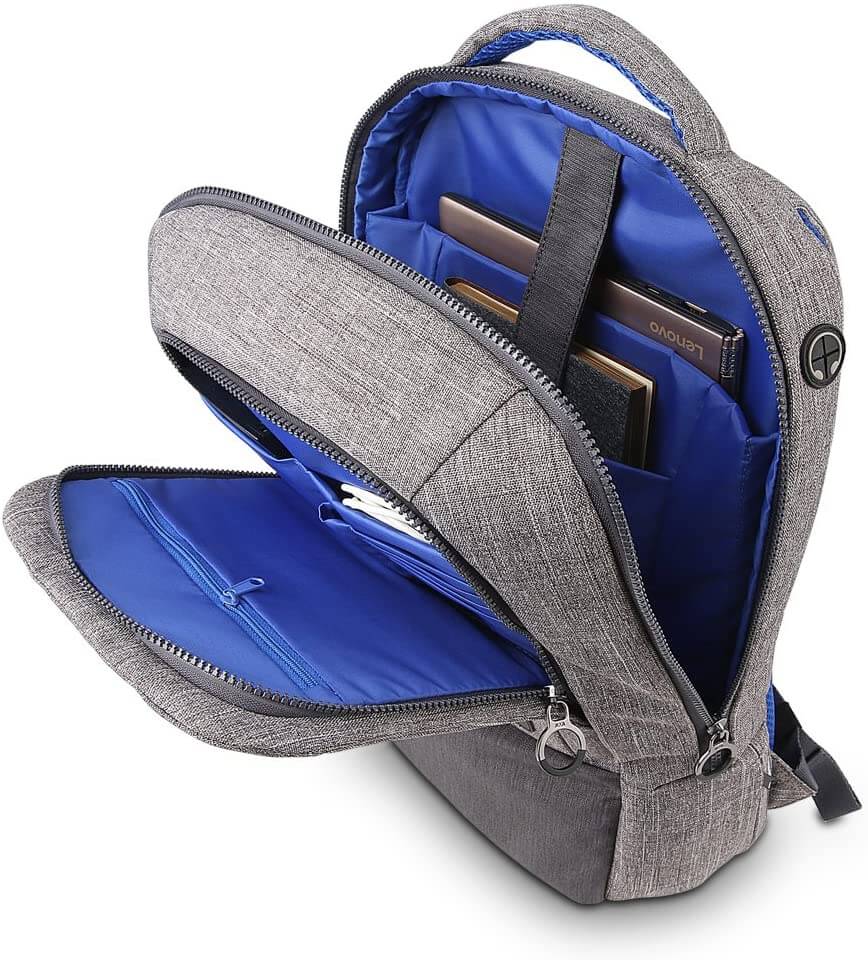 Lenovo 15.6-inch Laptop Backpack (GX40M52033) by NAVA – Grey