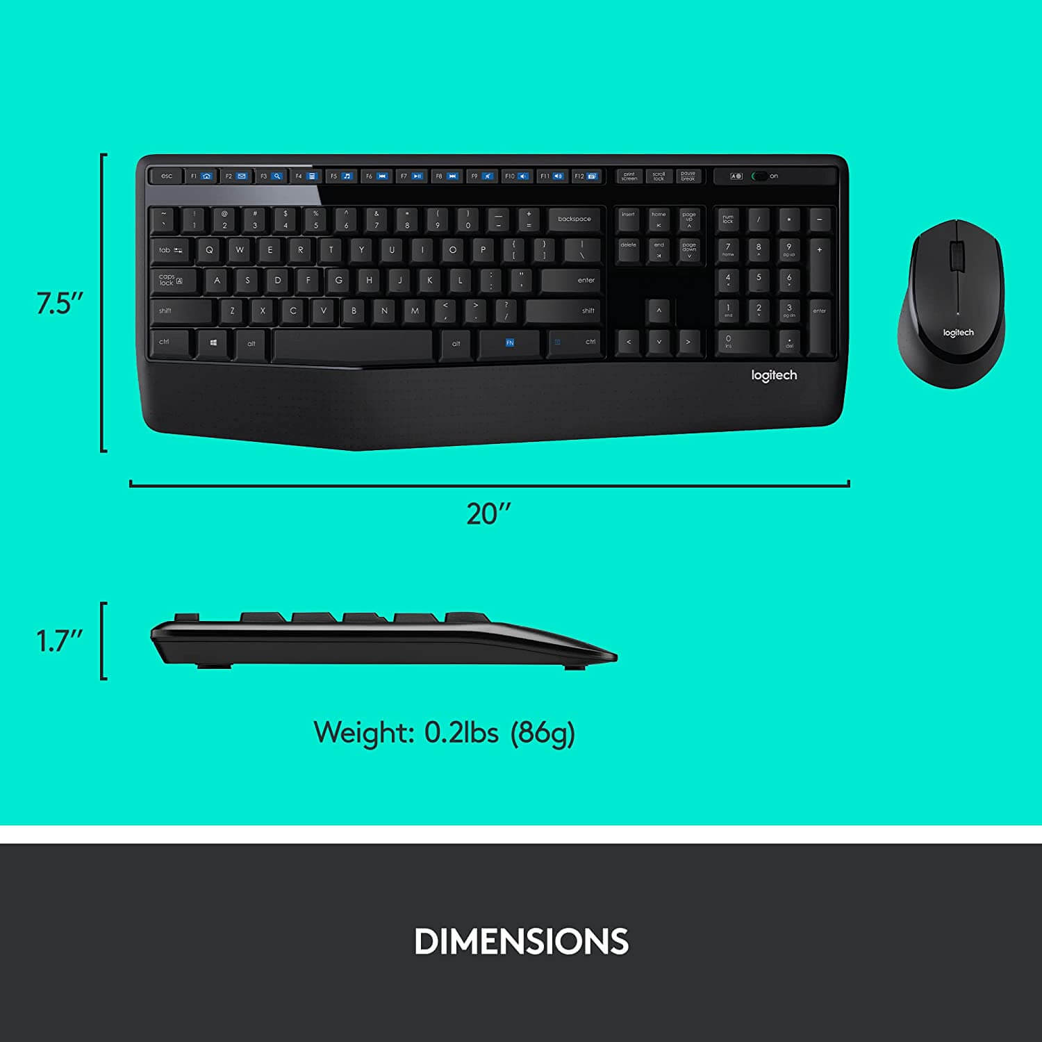 Logitech MK345 WIRELESS KEYBOARD AND MOUSE COMBO