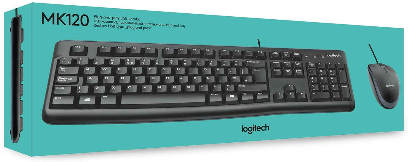 Logitech MK120 CORDED KEYBOARD AND MOUSE COMBO