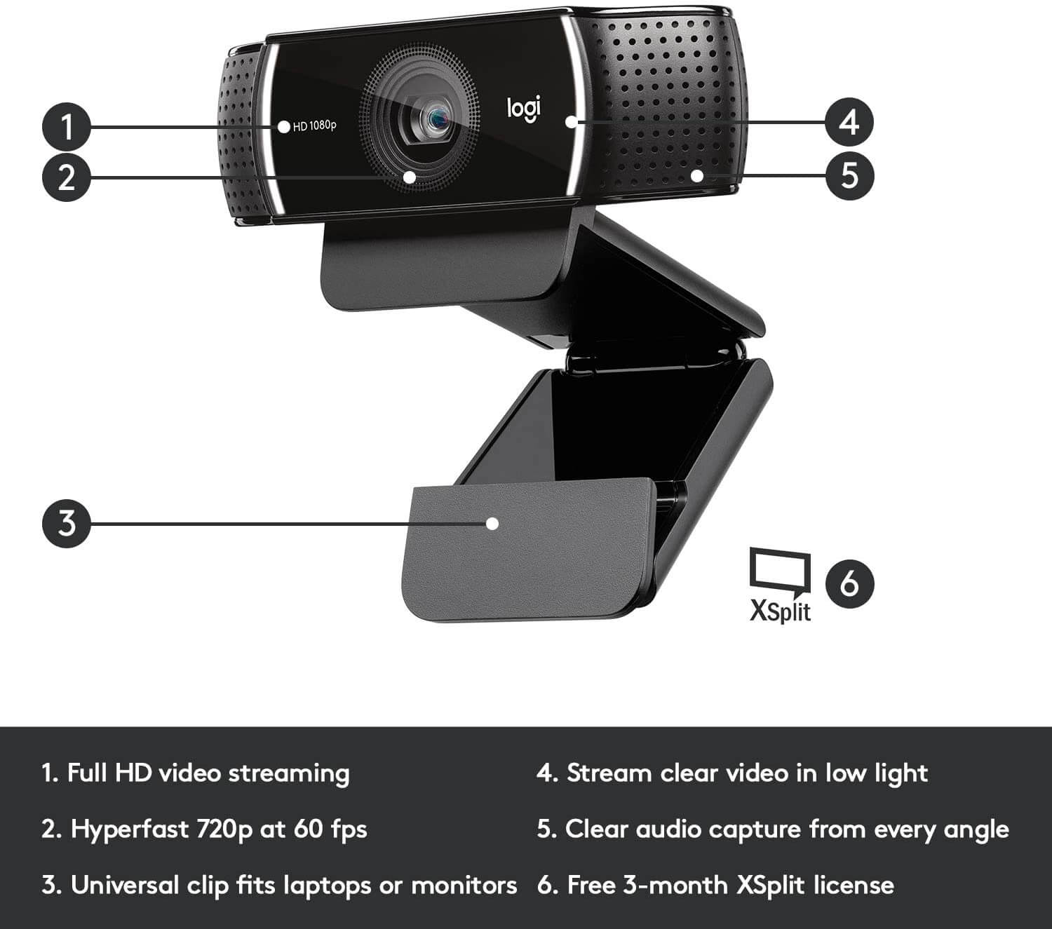 Logitech C922 PRO HD STREAM WEBCAM