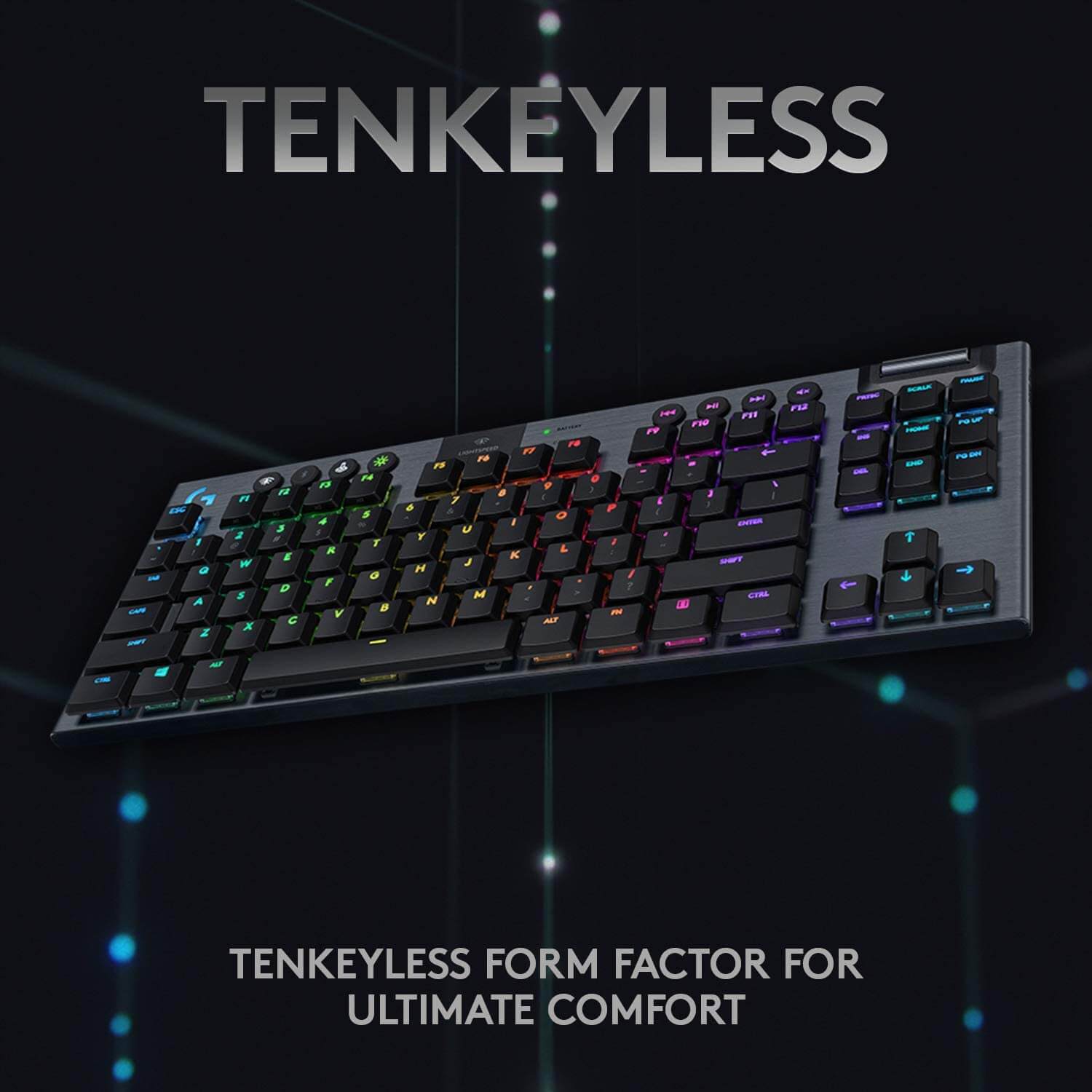Logitech G915 TKL TENKEYLESS LIGHTSPEED WIRELESS RGB MECHANICAL GAMING KEYBOARD