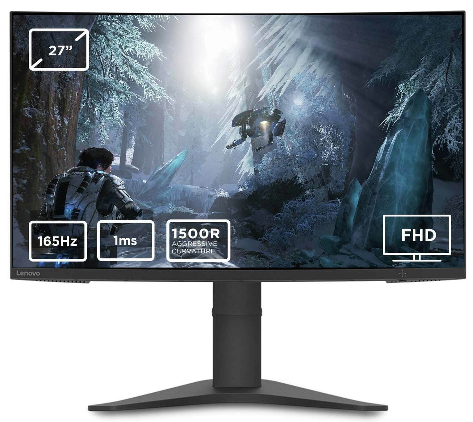 Lenovo G27c-10 27-inch 165Hz – 1Ms Curved Gaming Monitor