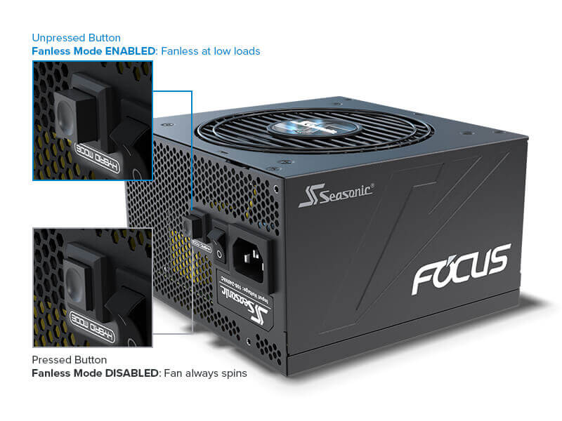 SEASONIC FOCUS GX-750 750W 80+ GOLD FULL MODULAR POWER SUPPLY