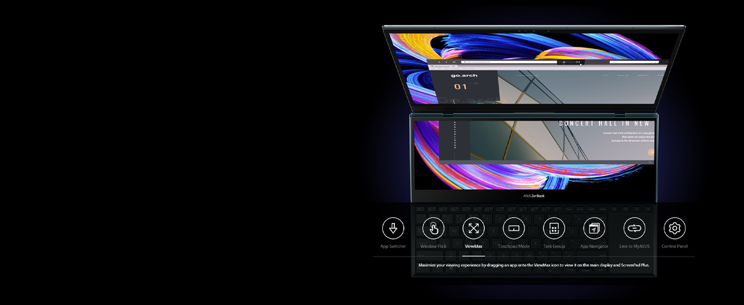 ASUS ZenBook Duo 14 UX482 NEW Intel 11th Gen Core i7 4-Cores Touch Screen  - Celestial Blue