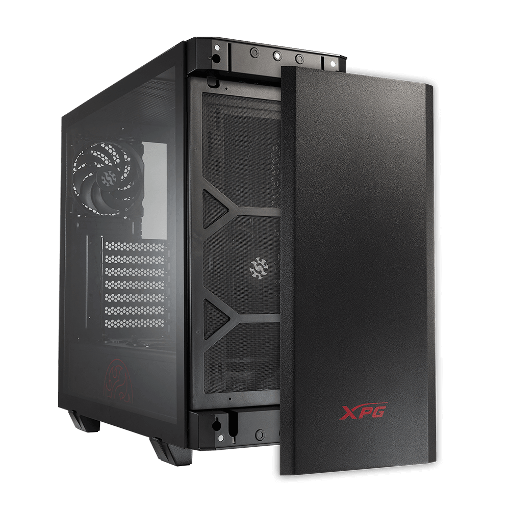 XPG INVADER Mid-Tower Gaming PC Chassis (Black)