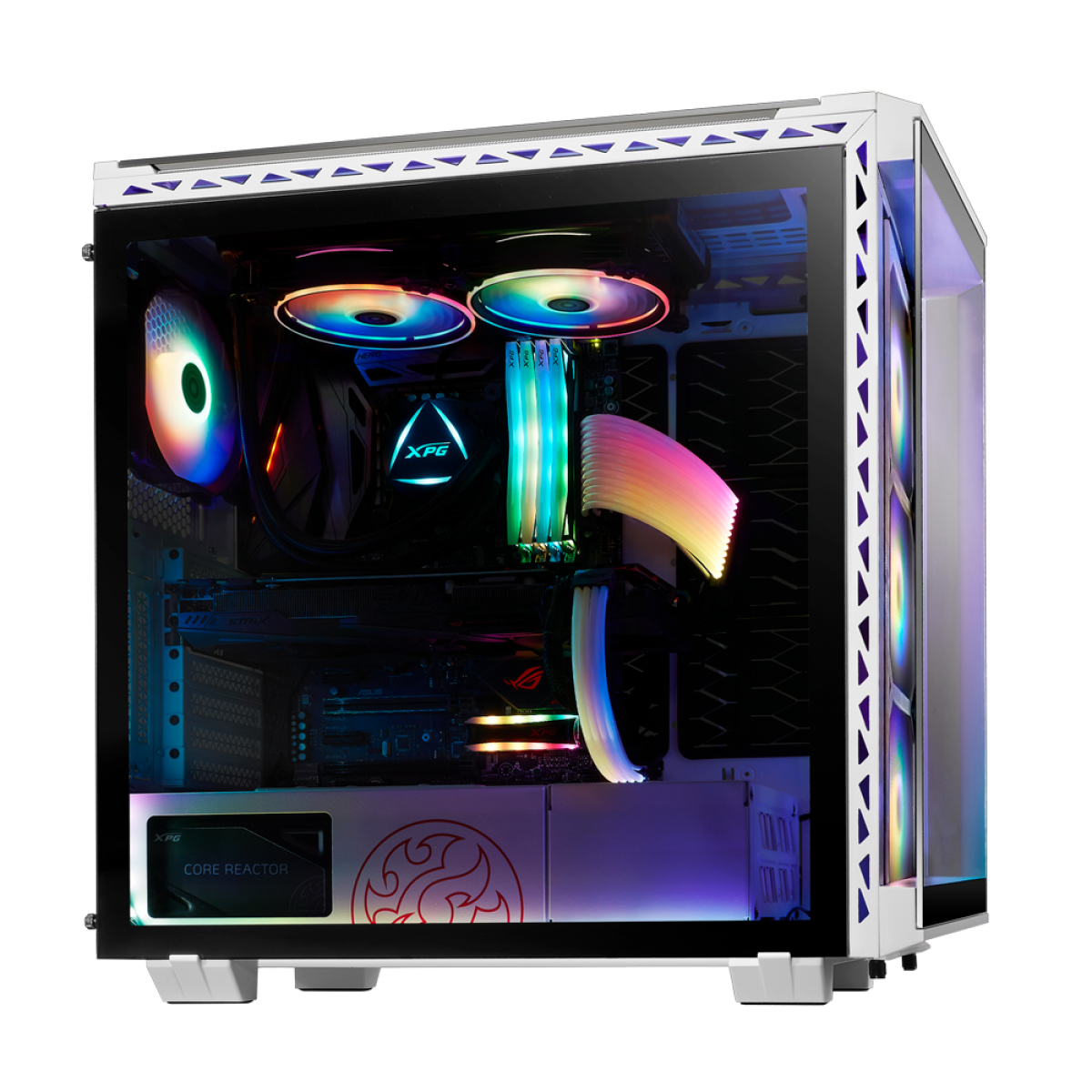 XPG BATTLECRUISER Super Mid- Tower PC Chassis(White)
