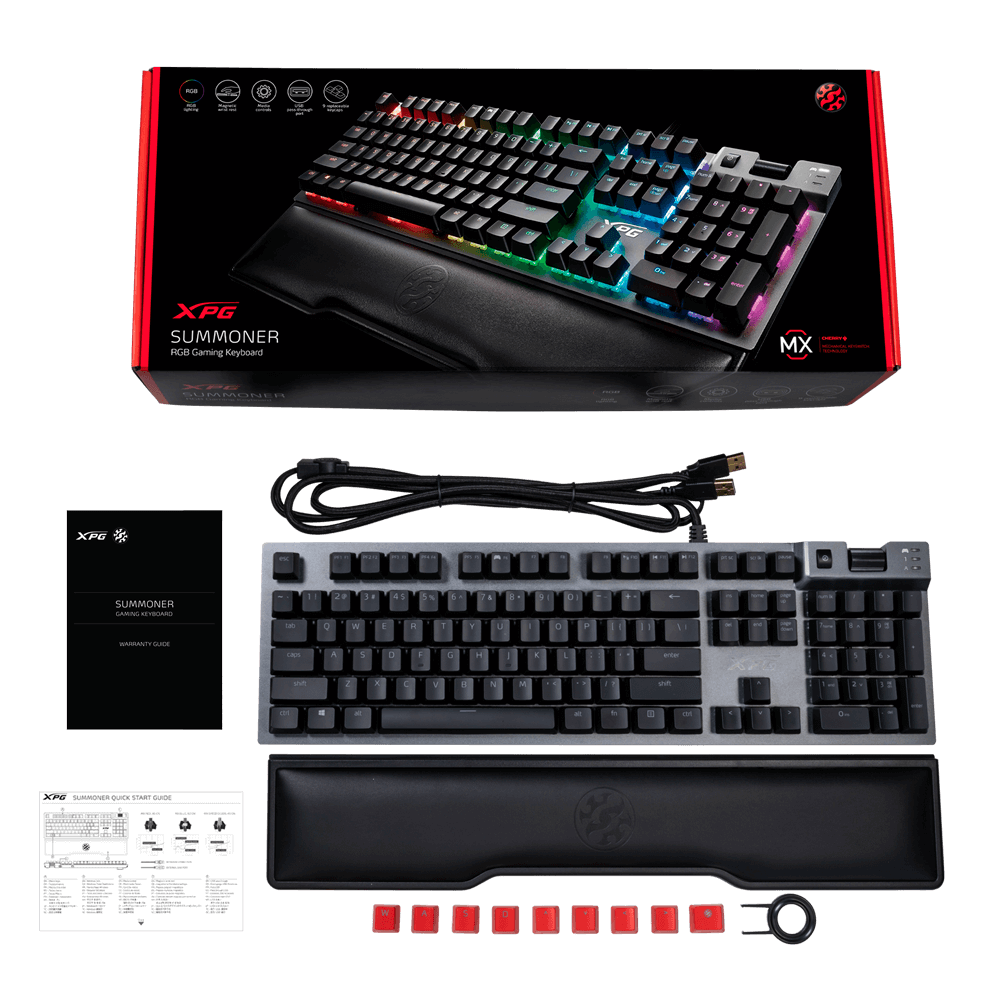 XPG SUMMONER Gaming RGB Keyboard (Silver switch)