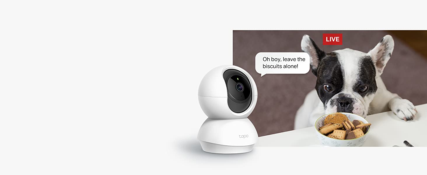 TP-Link Tapo C200 Smart Cam Pan Tilt Home WiFi Camera 1080p