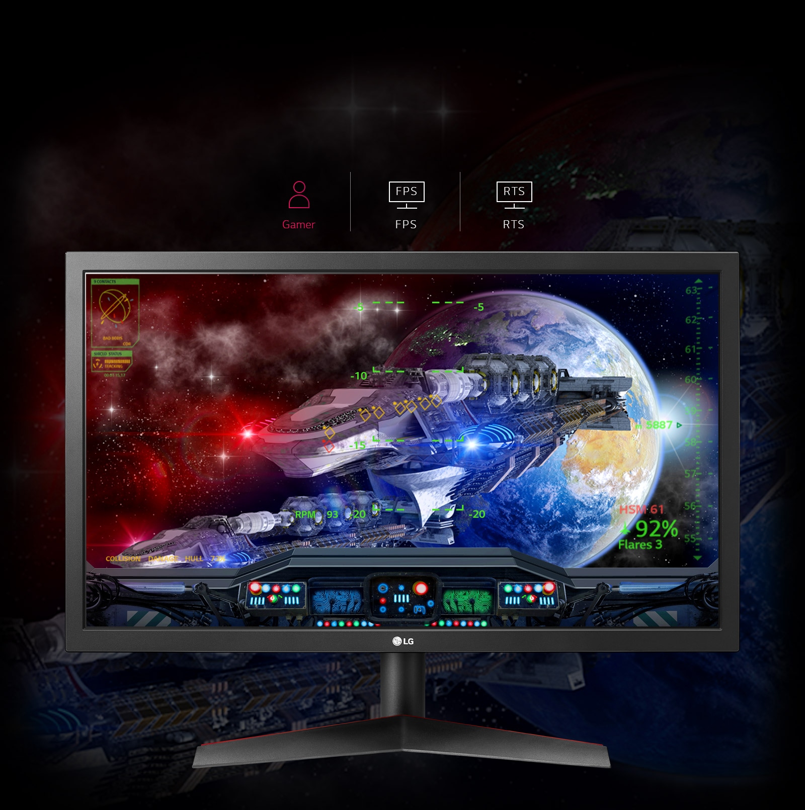LG 24GL600F 24\" FHD FreeSync 144Hz Gaming Monitor