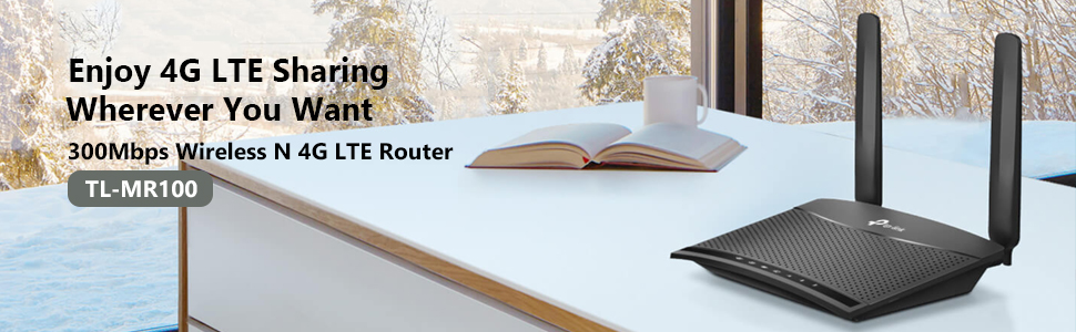 TP-LINK 300Mbps 4G LTE WiFi Router MR6400 SIM