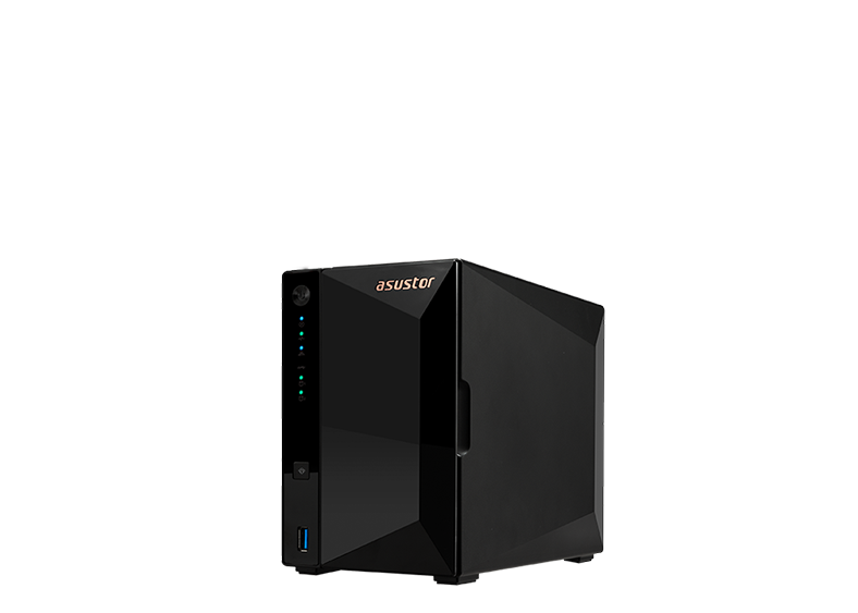 Asustor AS3302T 2 bay NAS Tower Realtek RTD1296 2GB DDR4 1 port LAN 2.5G compatible with Expansion Unit