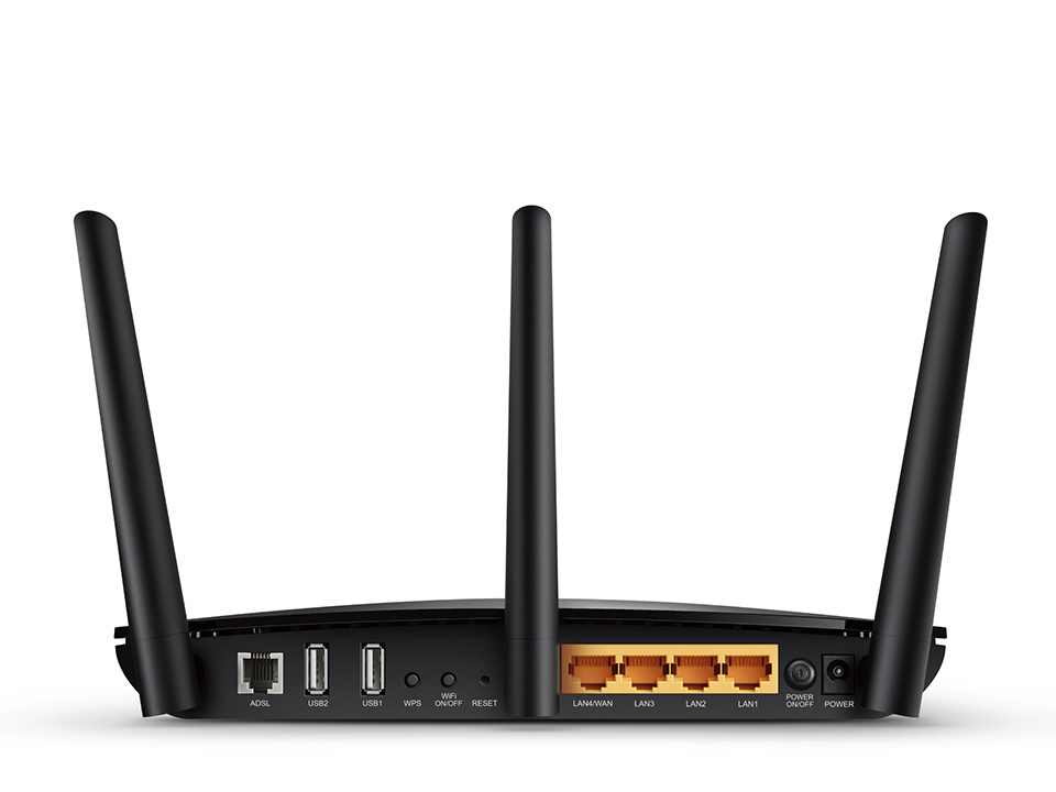 AC1750 Wireless Dual Band Gigabit ADSL2+ Modem Router Archer D7