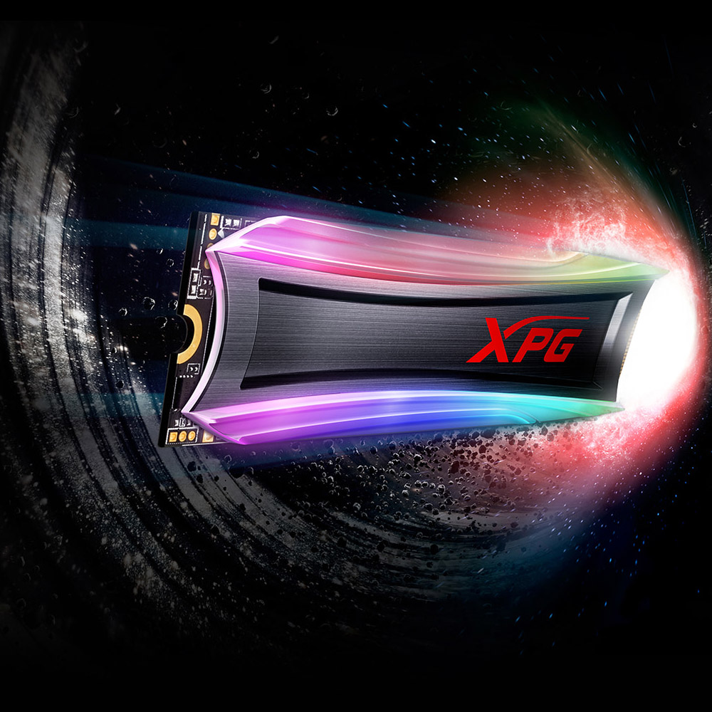 XPG S40G 256GB RGB 3D NAND PCIe Gen3x4 NVMe 1.3 M.2 2280 Internal SSD (AS40G-256GT-C)