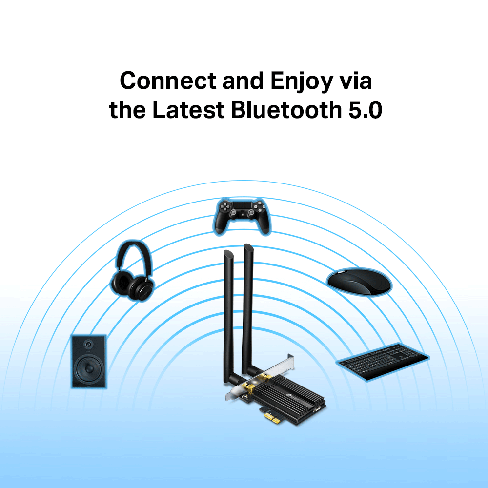 AX3000 Wi-Fi 6 Bluetooth 5.0 PCIe Adapter Archer TX50E New