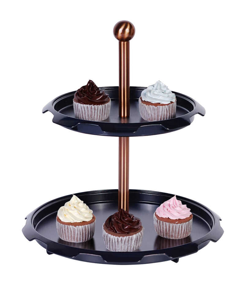 Berlinger Haus Cake Stand 2 Tire Black