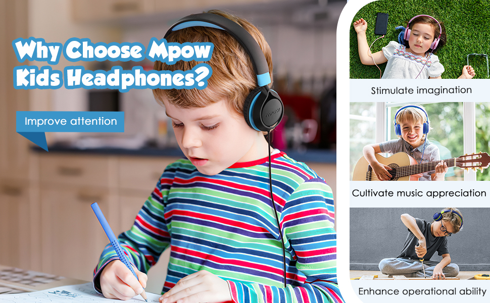 Mpow: Che1 Kid\'s Wired Headset