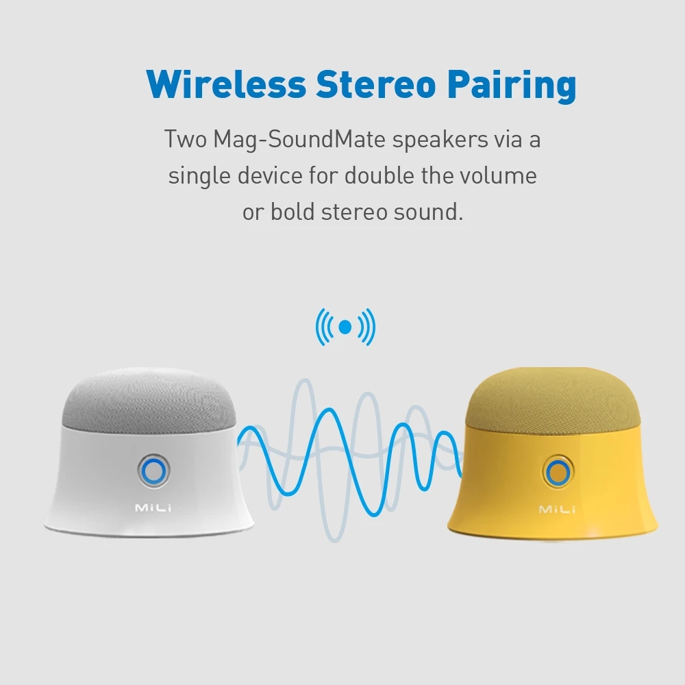 MiLi Magsafe Bluetooth Speaker 3w 420mAh Yellow