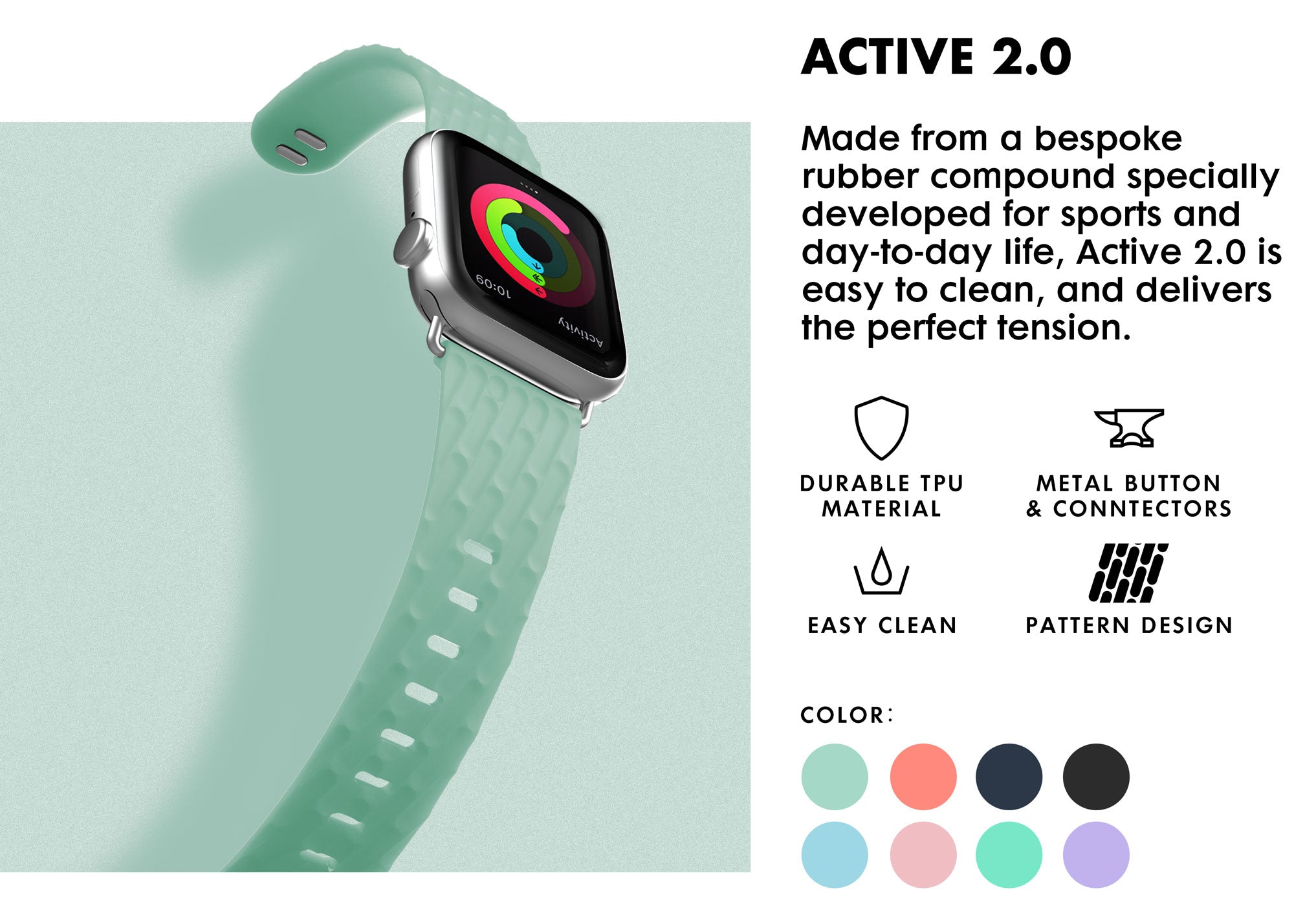 LAUT Active 2.0 for Apple Watch 41/40/38mm