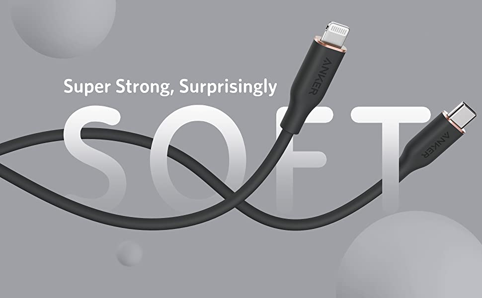 Anker Powerline III Flow USB C to Lightning Cable 1.8M – Black