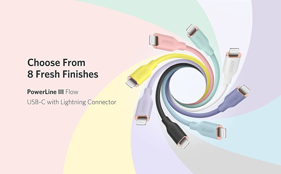 Anker Powerline III Flow USB C to Lightning Cable 1.8M – Black