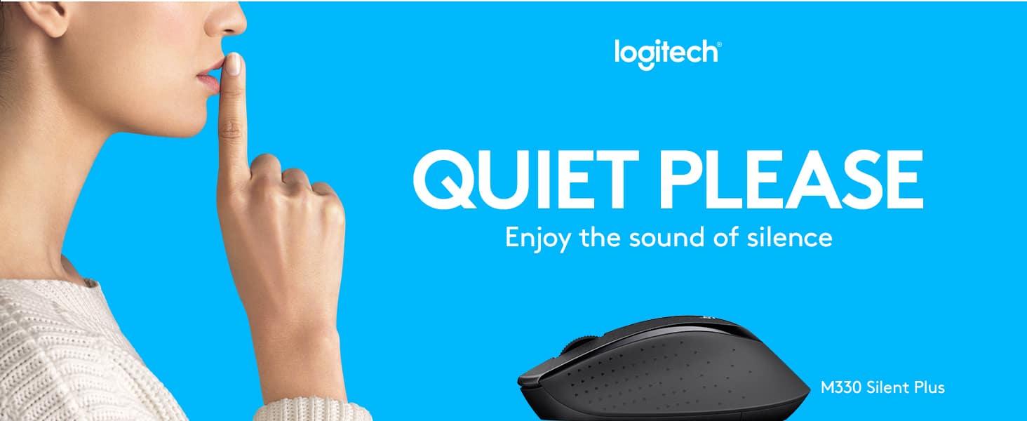 Logitech M330 Silent Plus Wireless Mouse – Black