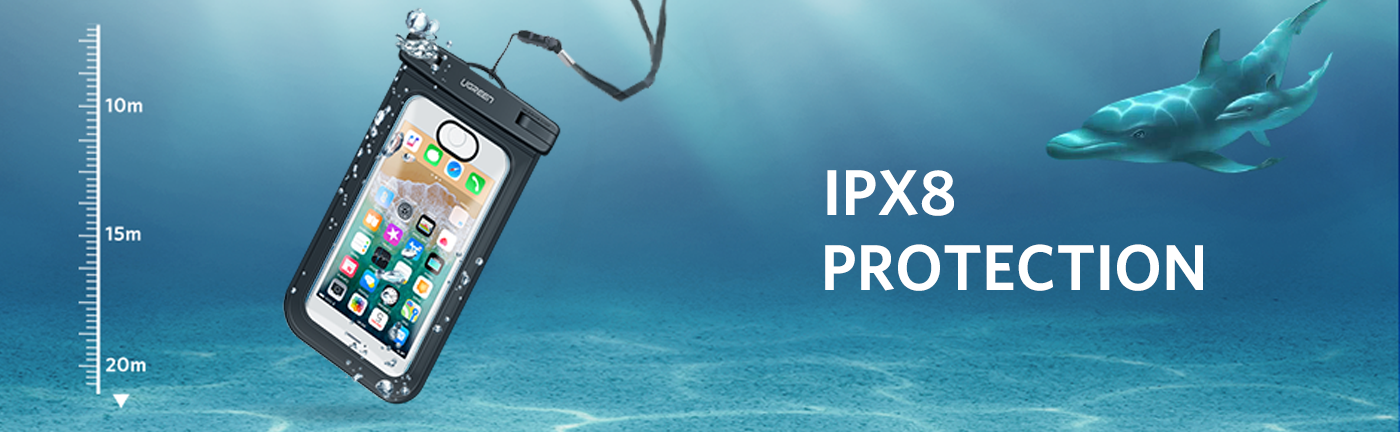 UGREEN Waterproof Cell Phone Case up to 6.5 Inches