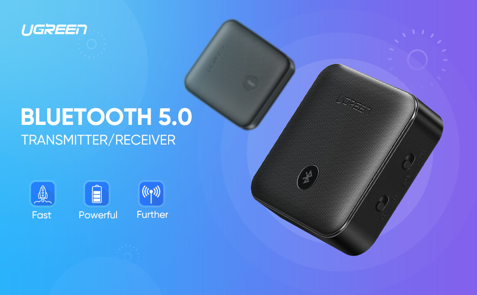 UGREEN 2-in-1 aptX Bluetooth 5.0 Transmitter
