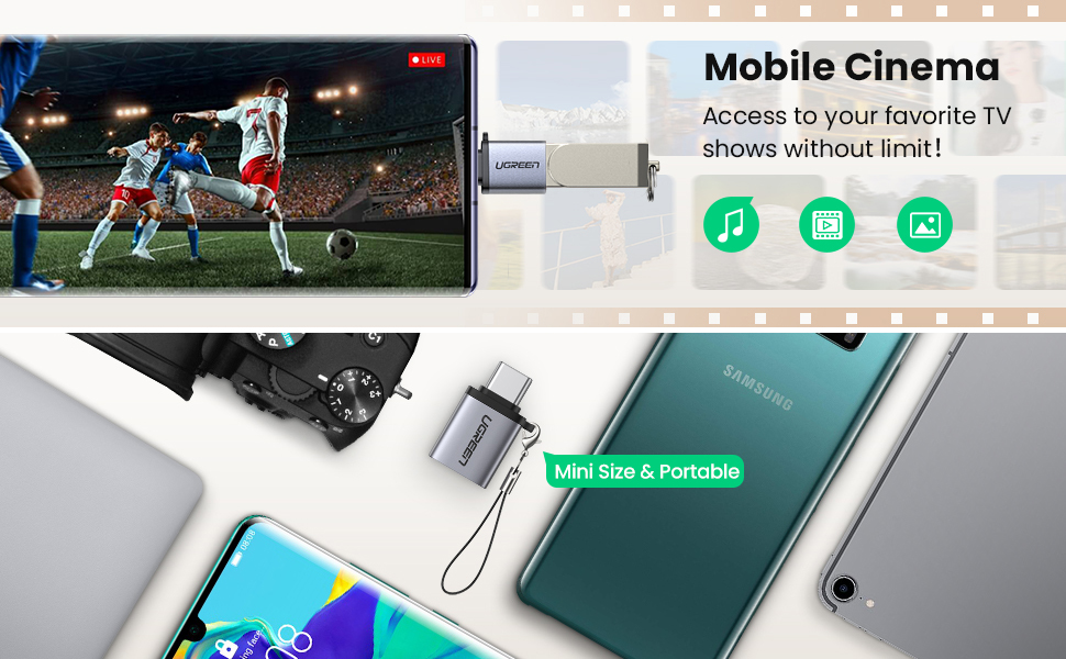 UGREEN USB-C Male to USB 3.0 Female Adapter