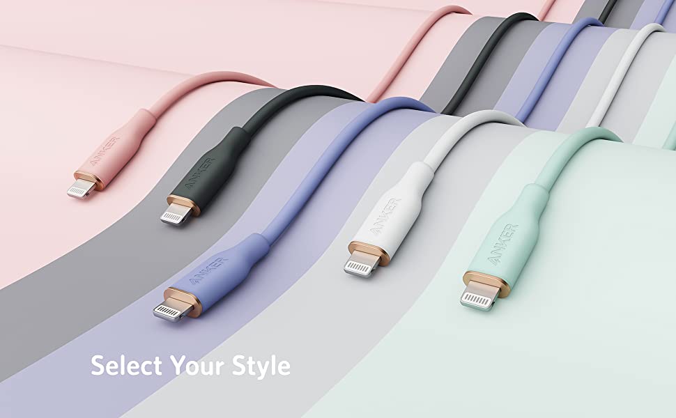 Anker Powerline III Flow USB C to Lightning Cable 1.8M – White