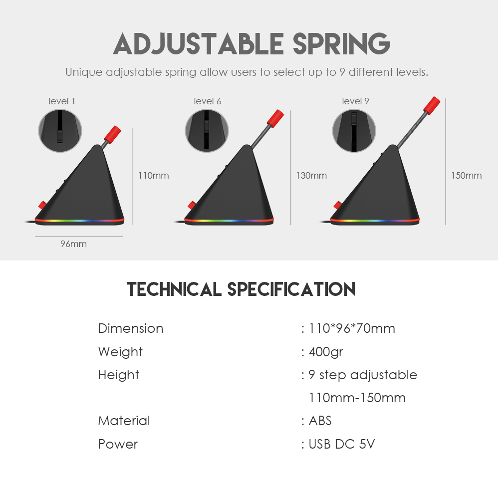 Fantech Prisma MBR01 RGB Mouse Bungee