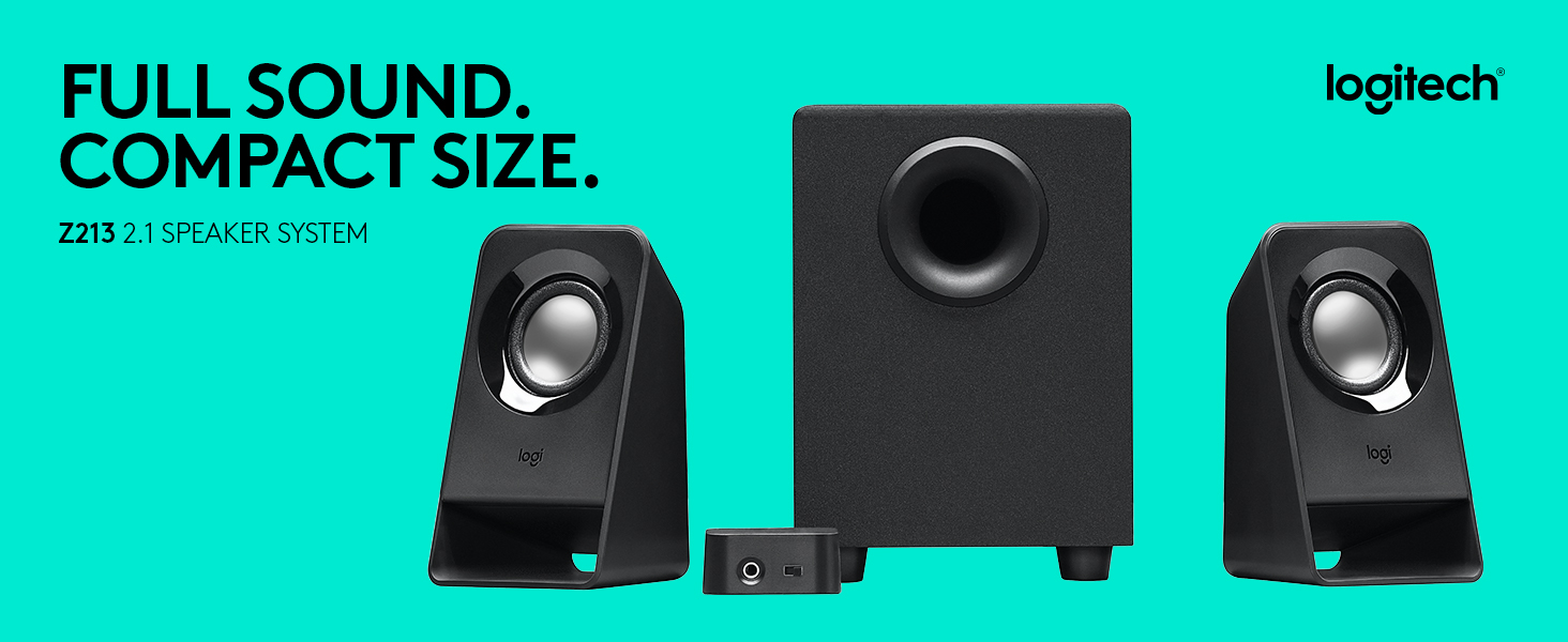 Logitech Z213 2.1 Multimedia Speakers for PC and Mobile Devices