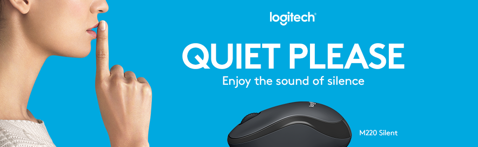 Logitech M220 Silent Wireless Mouse – Charcoal