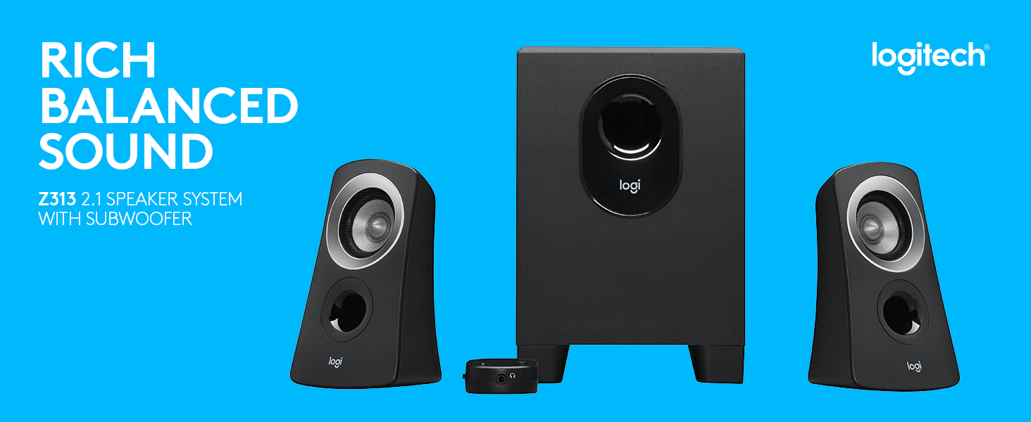 Logitech Z313 Speaker System With Subwoofer