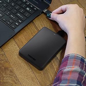 Toshiba Canvio Basics 1TB USB 3.0 Portable Hard Drive – Black