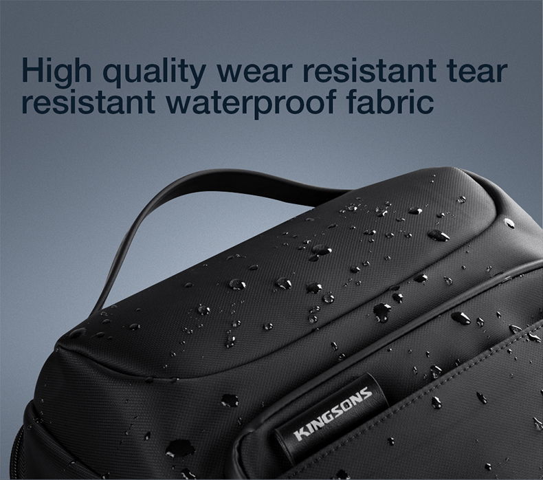 Kingsons Laptop Backpacks 15.6” inch Anti-Theft Polyester KS3237W-Black