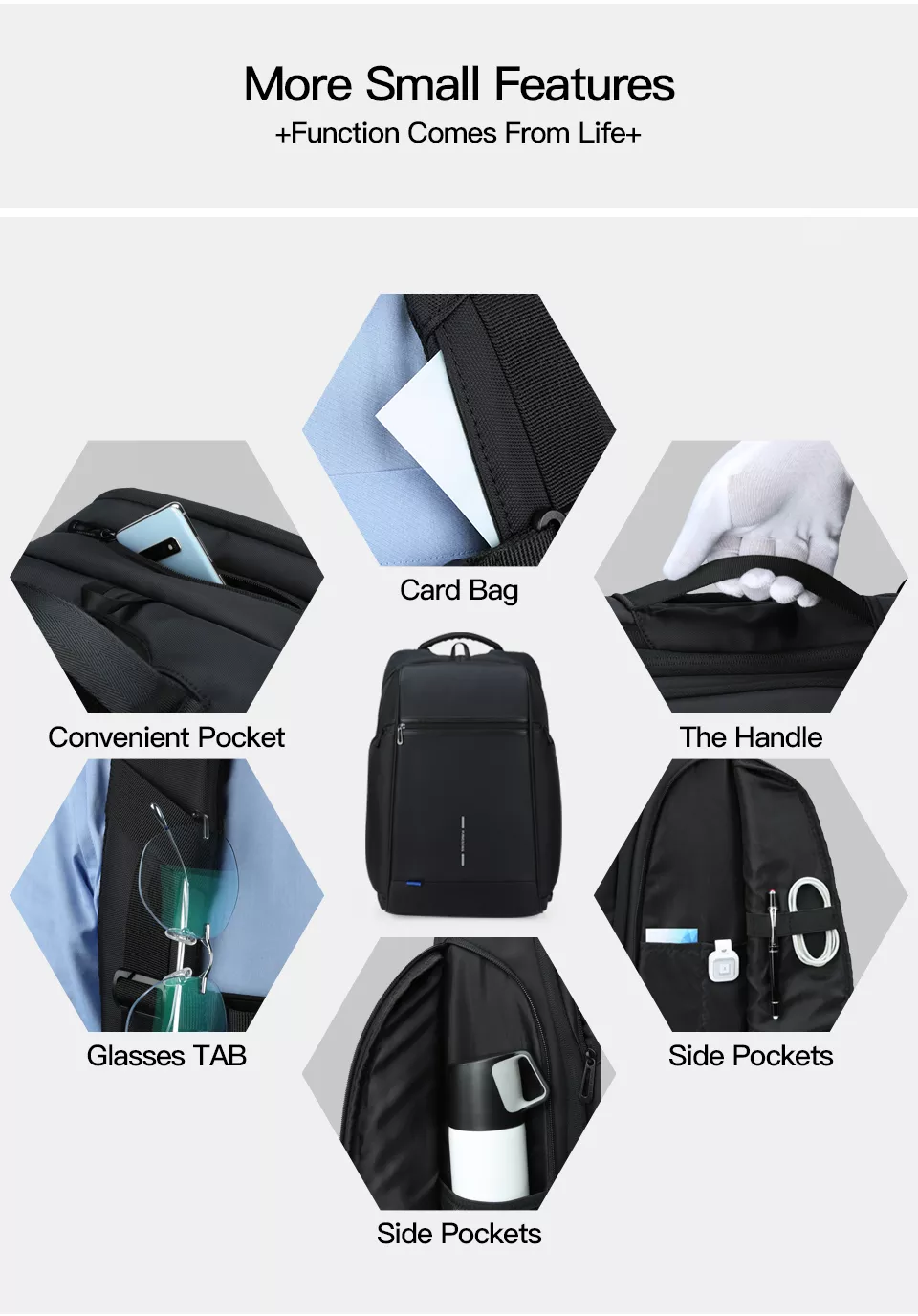 Kingsons Laptop Backpacks Waterproof Large Capacity KS3199W