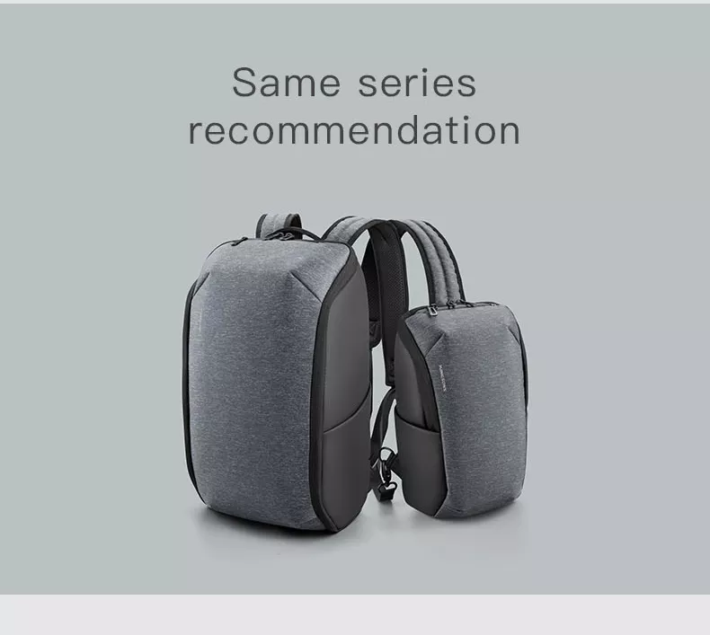 Kingsons Laptop Backpack Water-Resistant 15.6“ KS3203W Gray
