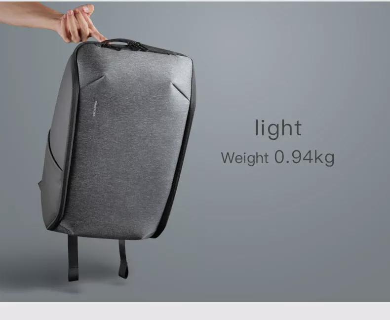 Kingsons Laptop Backpack Water-Resistant 15.6“ KS3203W Gray