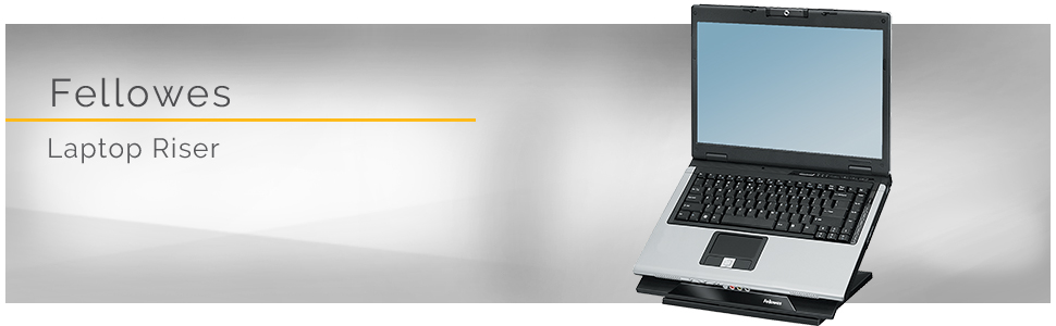 Fellowes Designer Suites Laptop Riser – Black (8038401)