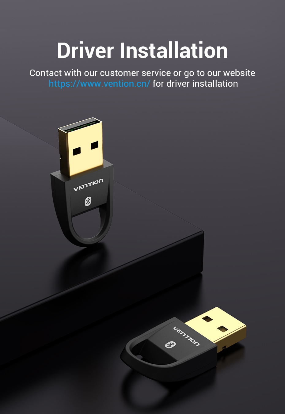 Vention USB Bluetooth5.0 Adapter Black Premium Quality
