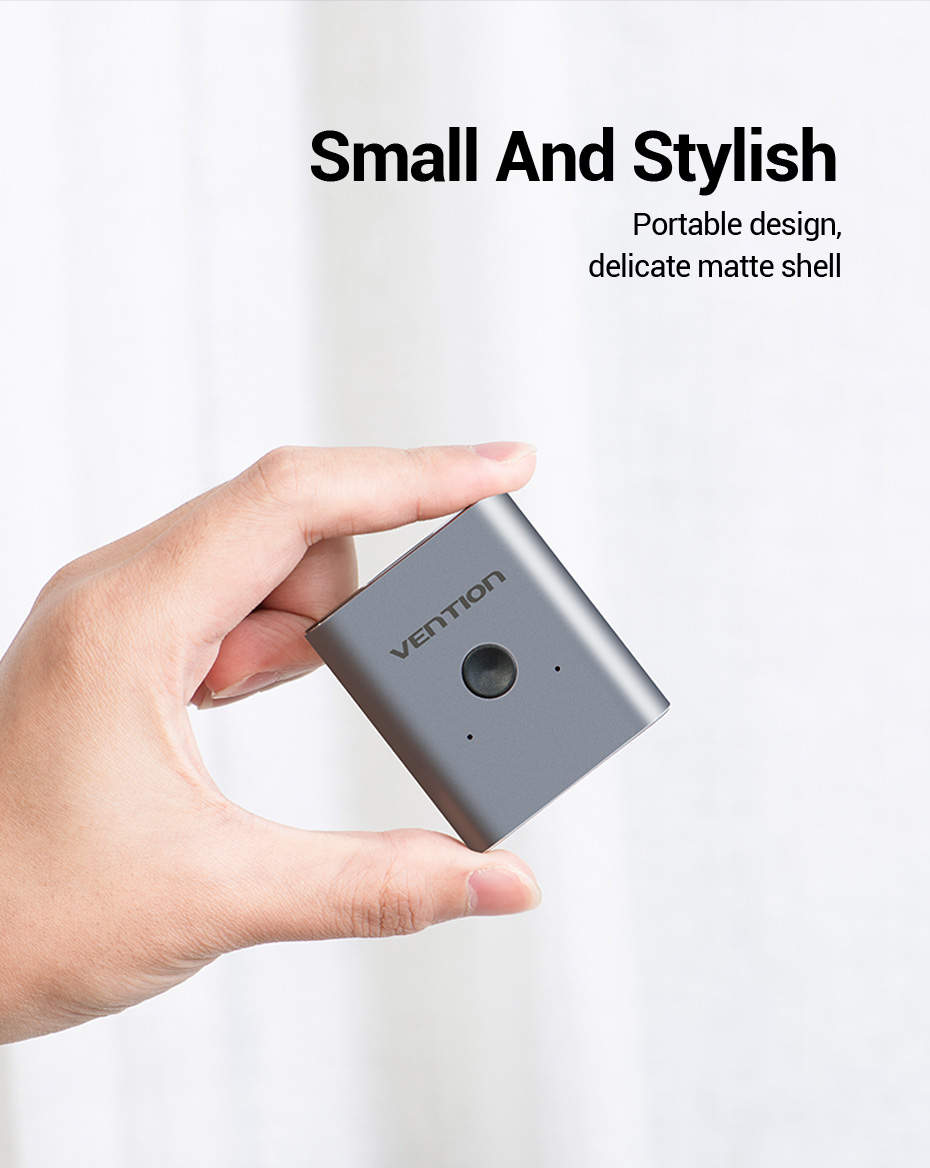 Vention 2-Port HDMI Bi-Direction Switcher Silver Premium Quailty