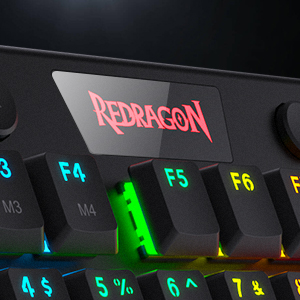 Redragon K621 Horus TKL RGB Mechanical Wire & Bluetooth & Wireless Low Profile Linear Red Switch – Black