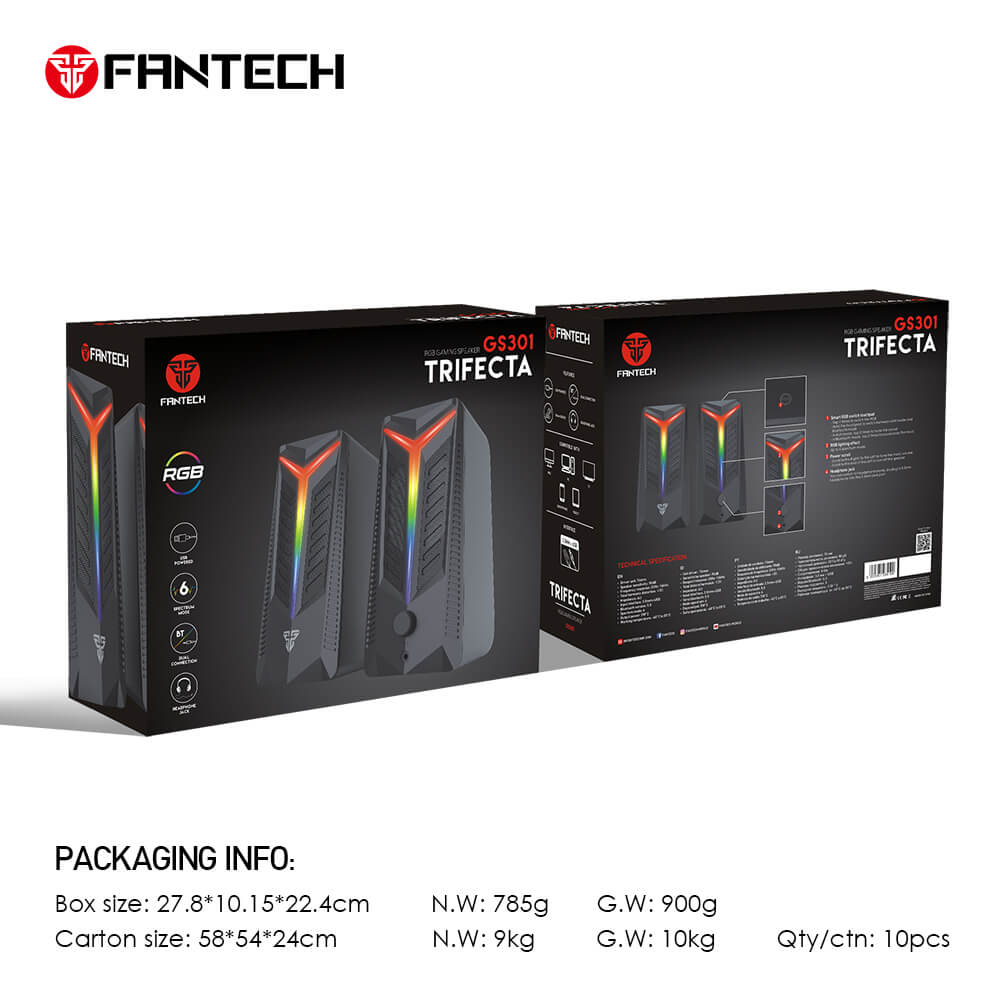 Fantech GS301 TRIFECTA RGB Gaming Speaker